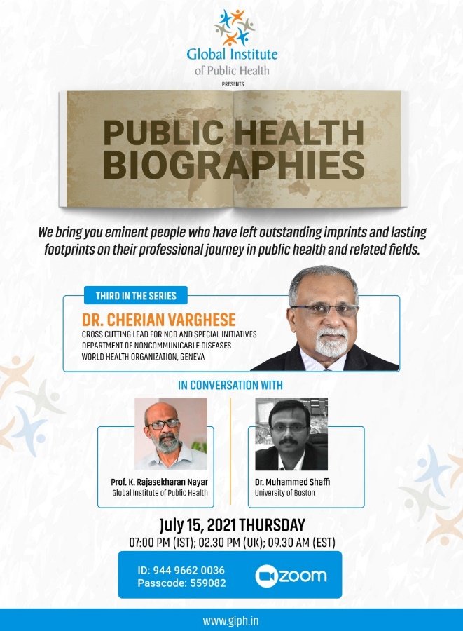 GIPH Public Health Biographies: Dr. Cherian Varghese