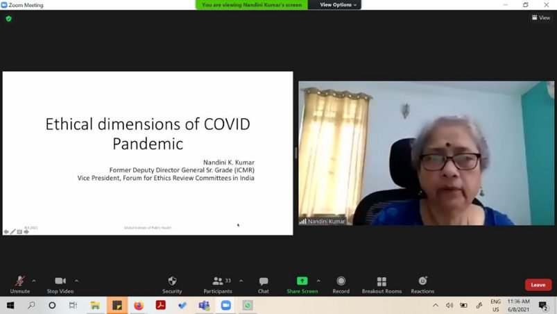 Ethical Dimensions of COVID Pandemic